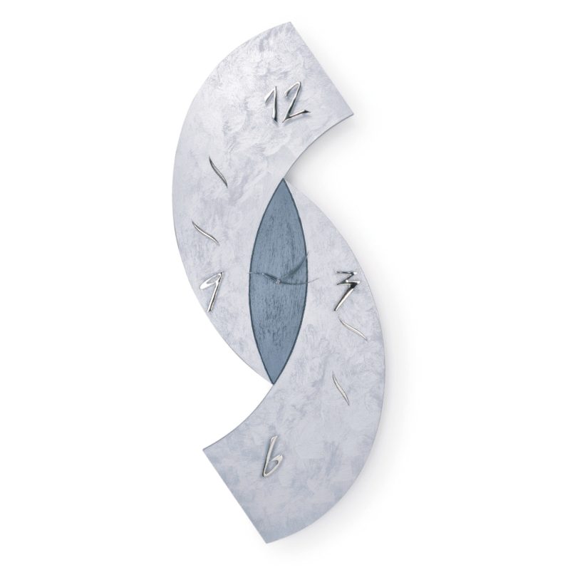 Orologi da parete verticale "Esse" - Argento e Antracite