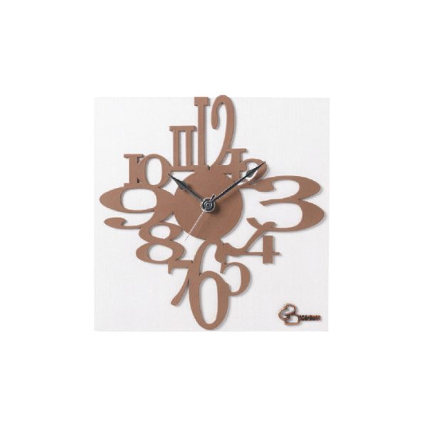 Orologio da tavolo con grandi numeri sagomati in rilievo con effetto tridimensionale - Collezione bomboniere