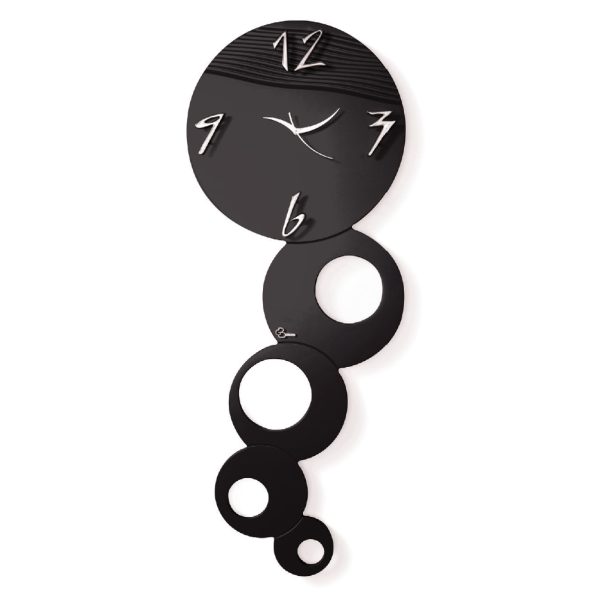 Orologio verticale da parete muti cerchio finitura laccato opaco