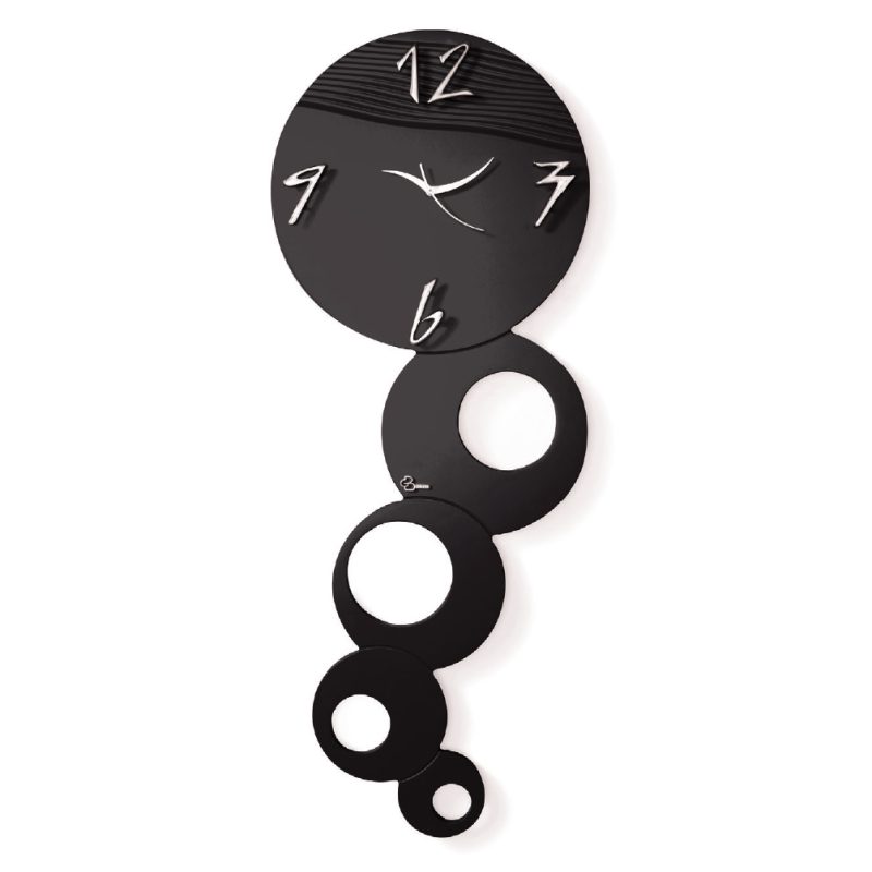Orologio verticale da parete muti cerchio finitura laccato opaco
