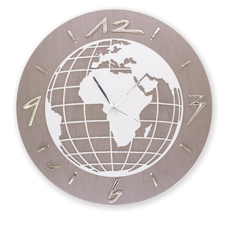 Orologio da parete tondo Mappamando - Varie finiture di colore - immagine 4