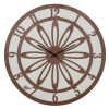 or/312 orologio tondo da parete perla e tortora