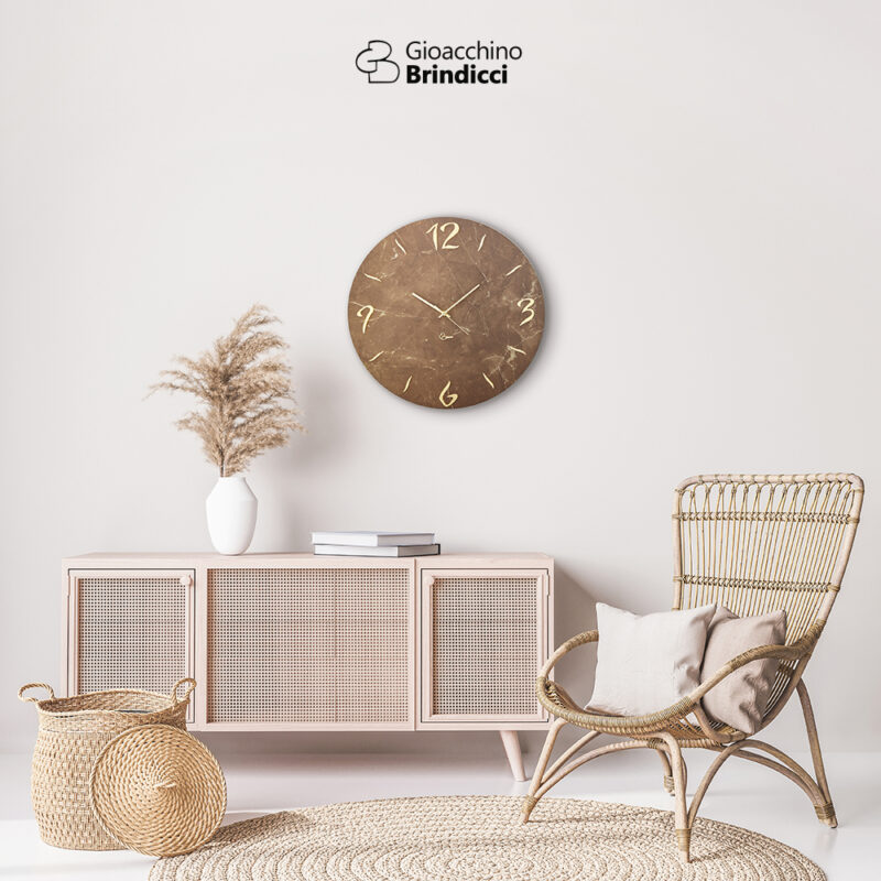 Orologio tondo da parete effetto marmo Marocchino - diametro 50 - immagine 2