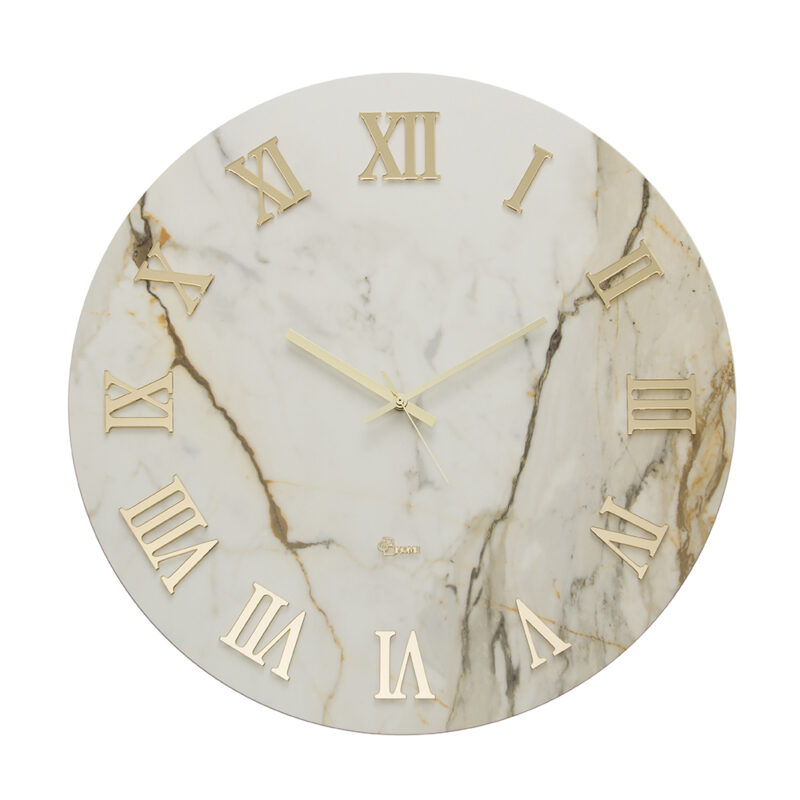 Orologio da parete tondo - Gardenia Antique Brown - Collezione Kerlite