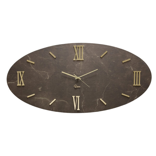 Orologio da parete ovale - Marocco - Collezione effetto marmo
