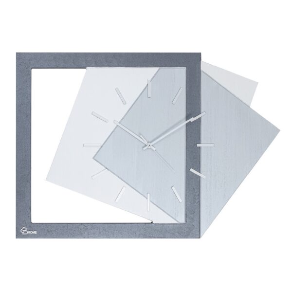 Orologio da parete quadro cornice - Colore antracite - bianco - perla