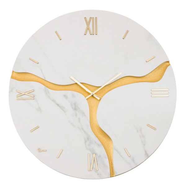 Orologio da parete - Marmo Kerlite Calcatta Sagomato